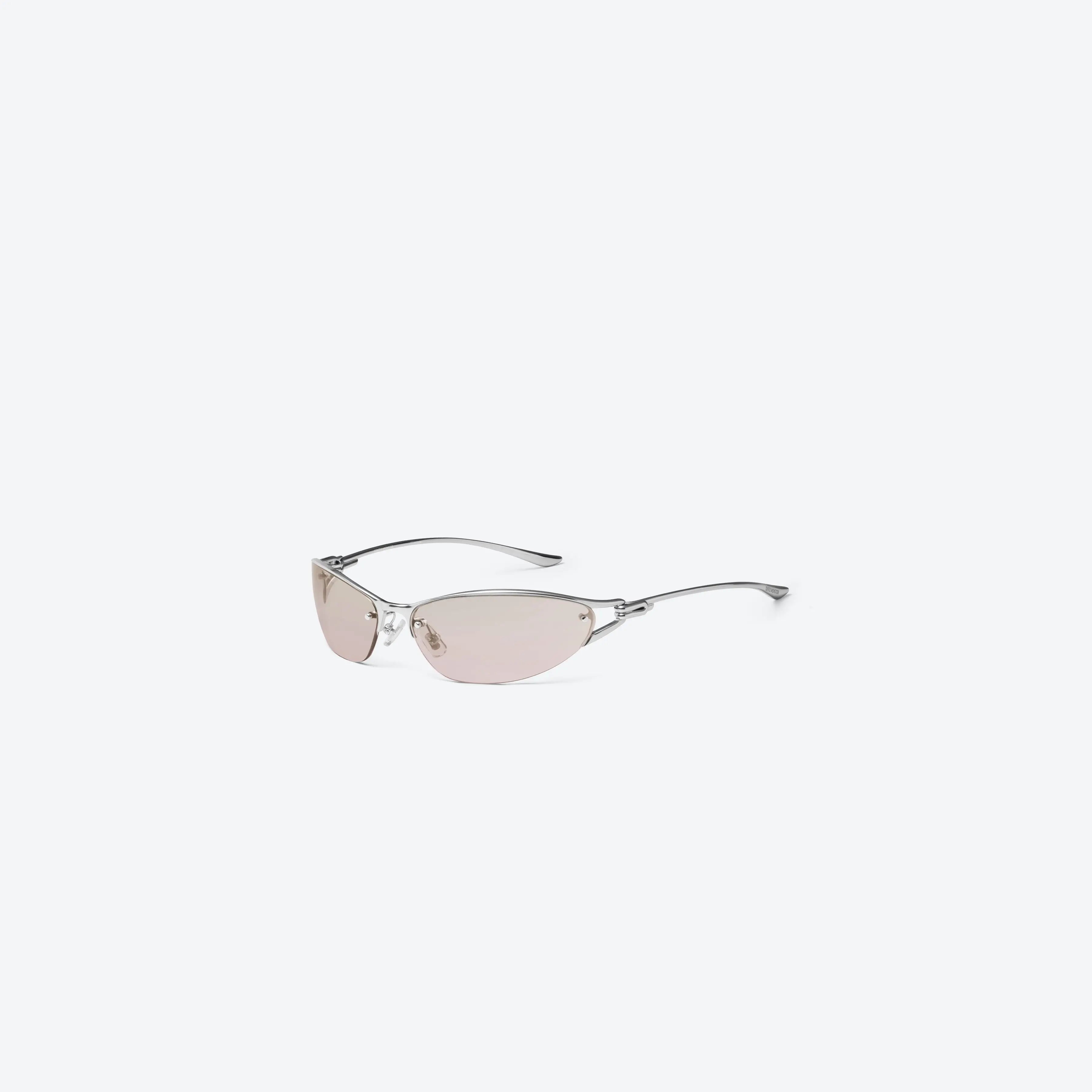 Lunettes de Soleil Femme Wraparound Argenté/Brun - Gentle Monster Futura 03 by Skyler Eyes