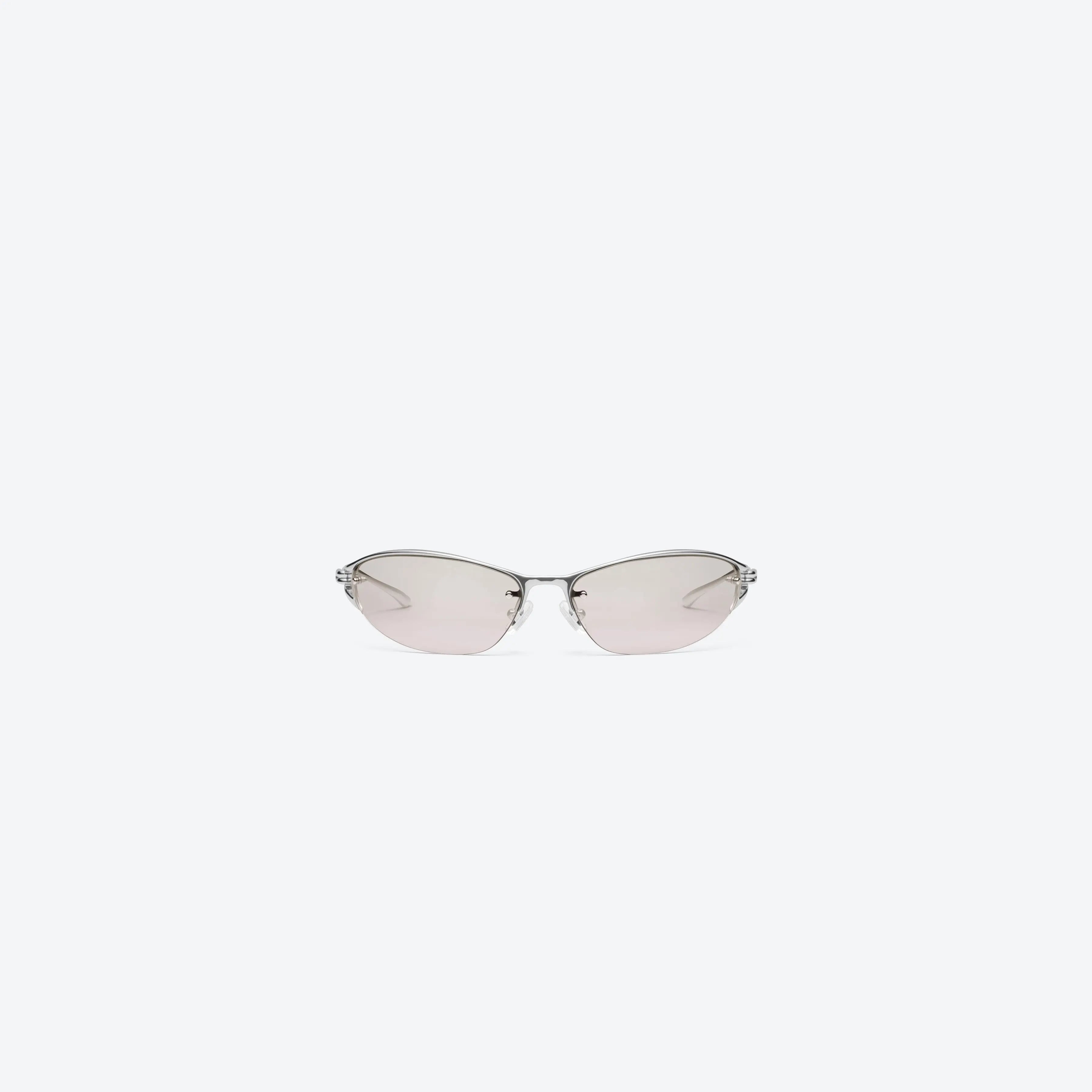 Lunettes de Soleil Femme Wraparound Argenté/Brun - Gentle Monster Futura 03 by Skyler Eyes
