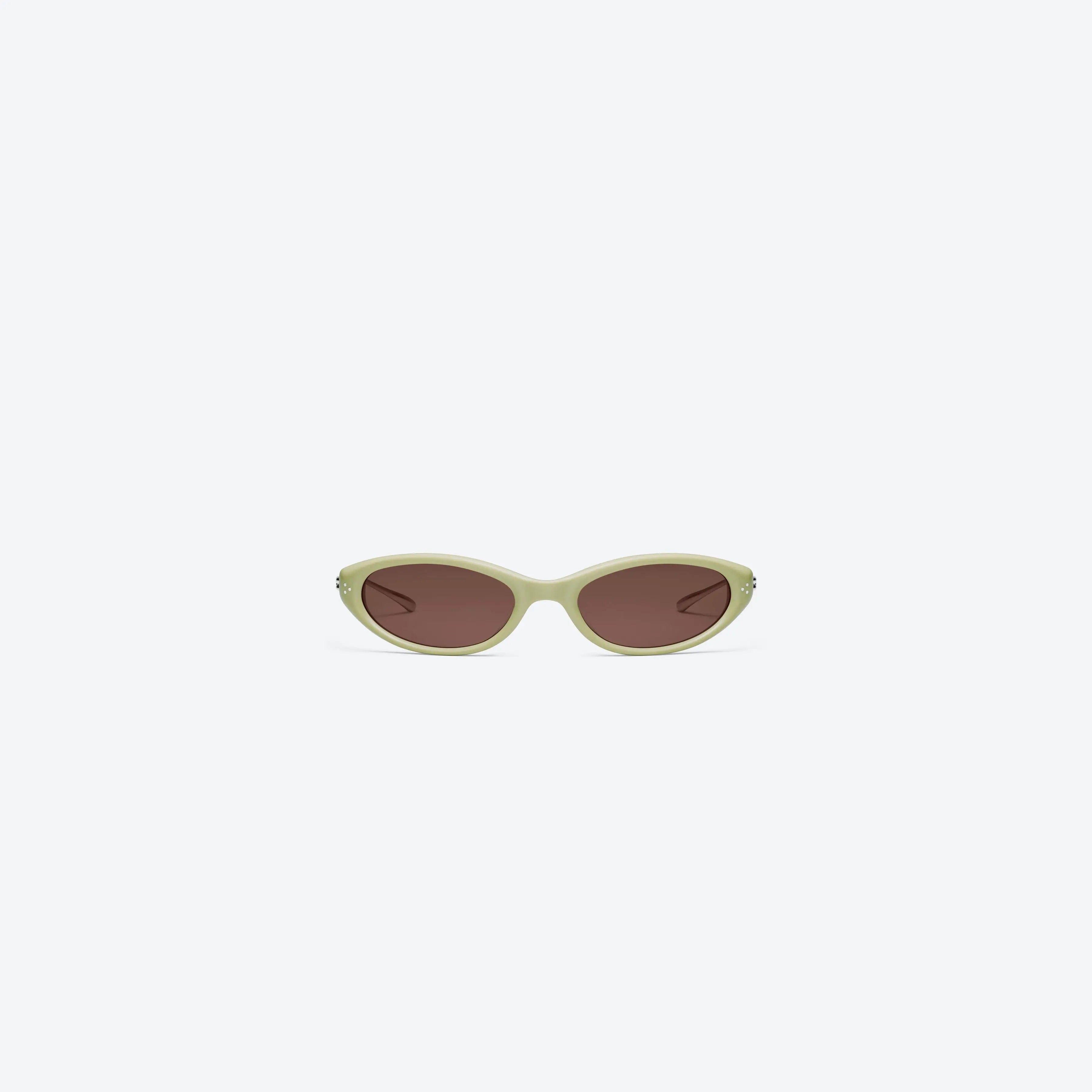 Lunettes de Soleil Femmes Cat-Eye Vert / Marron - Gentle Monster Crepe 01 by Skyler Eyes