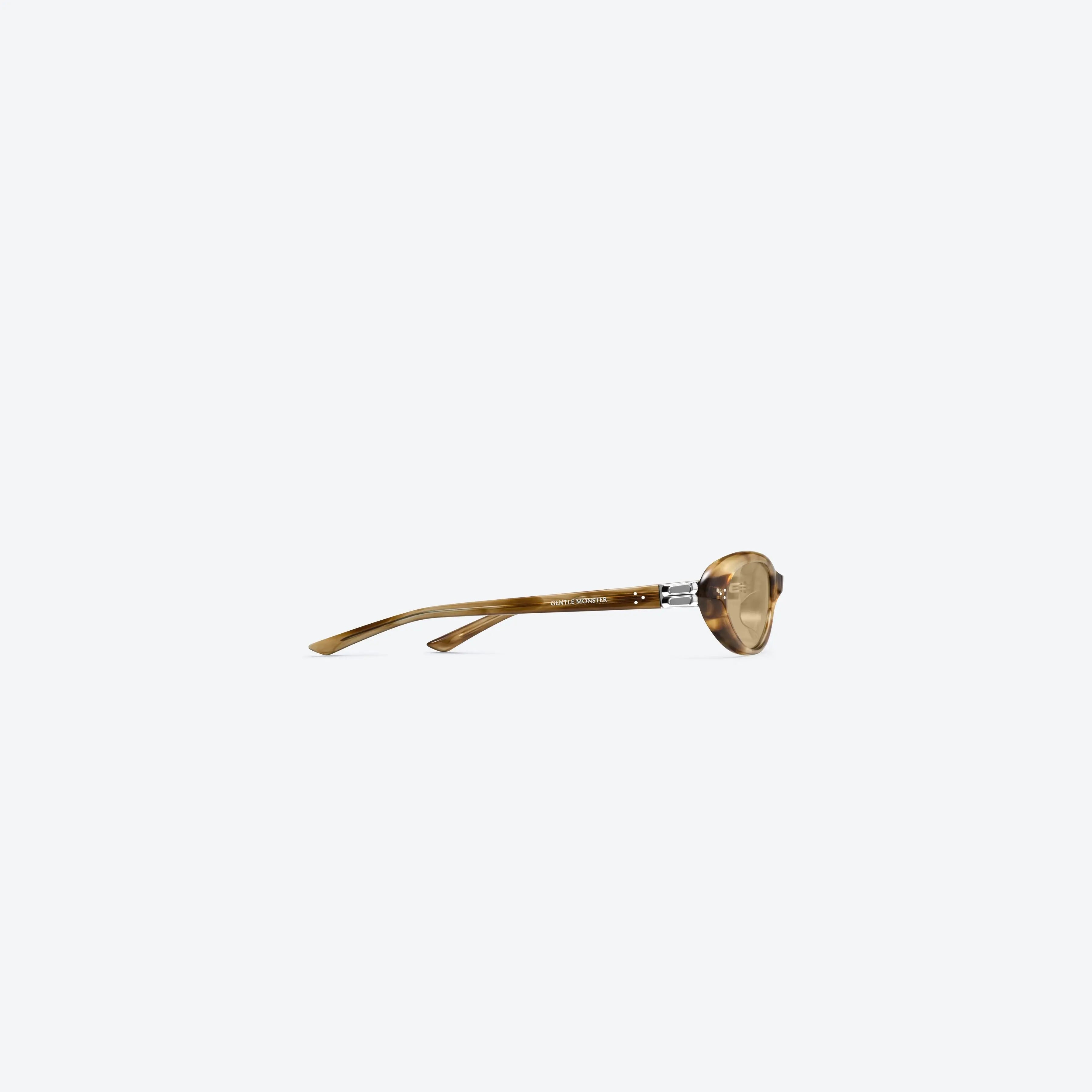 Lunettes de Soleil Femme Ovales Ecaille/Brun - Gentle Monster Cinnamon T8 by Skyler Eyes