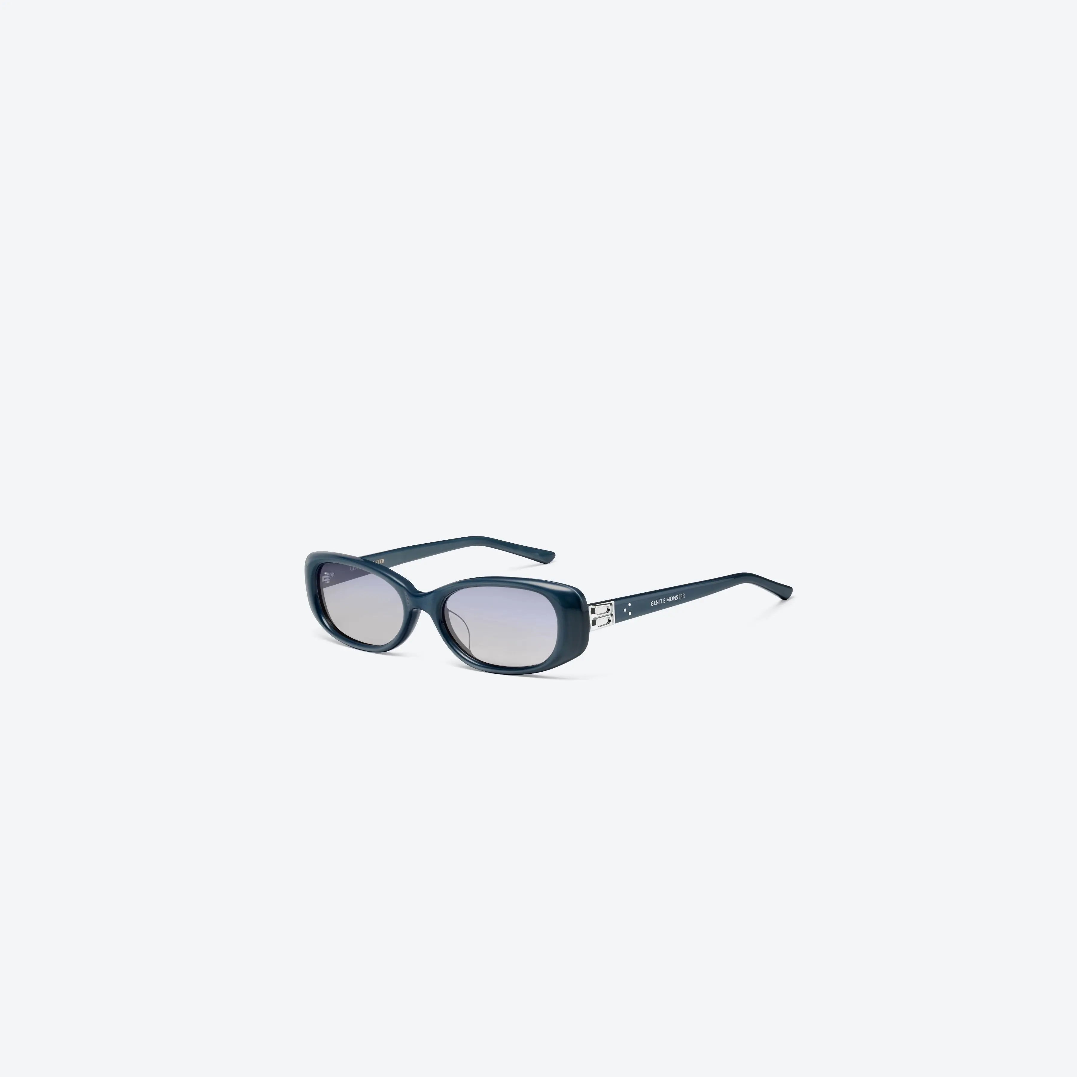 Lunettes de Soleil Mixte Carrées Bleu/Argent - Gentle Monster Dust Musk BL9 by Skyler Eyes