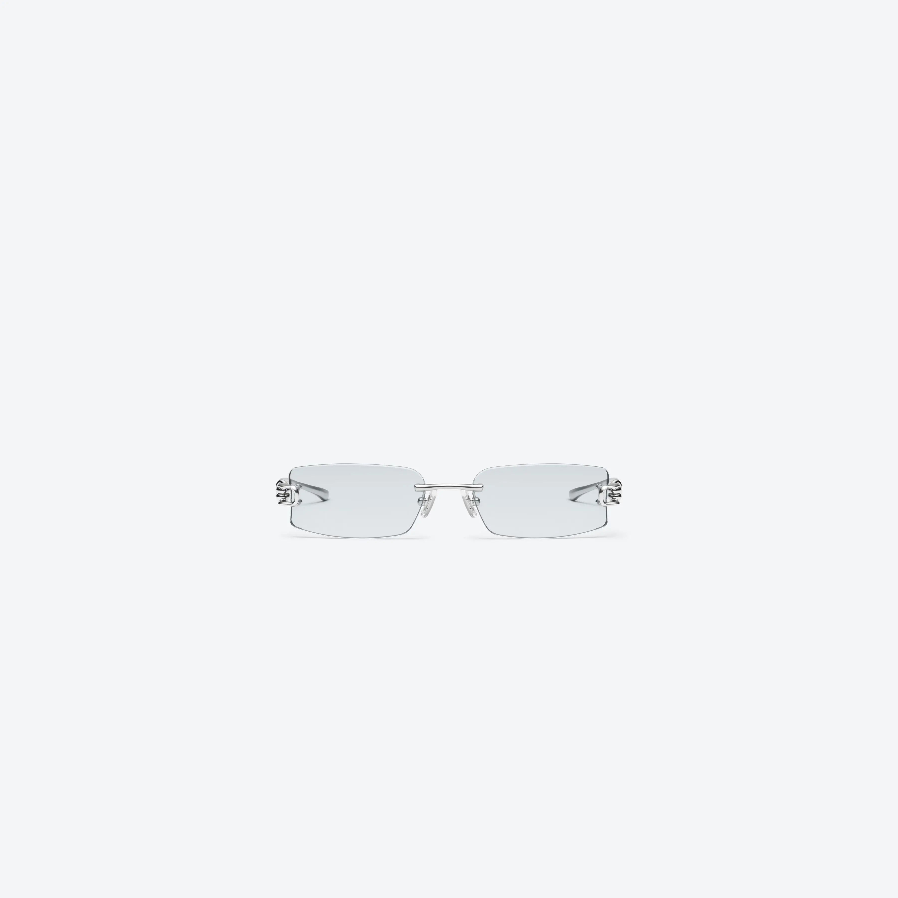 Lunettes de Soleil Homme Carrées Argent - Gentle Monster Gamot 02(GR) by Skyler Eyes