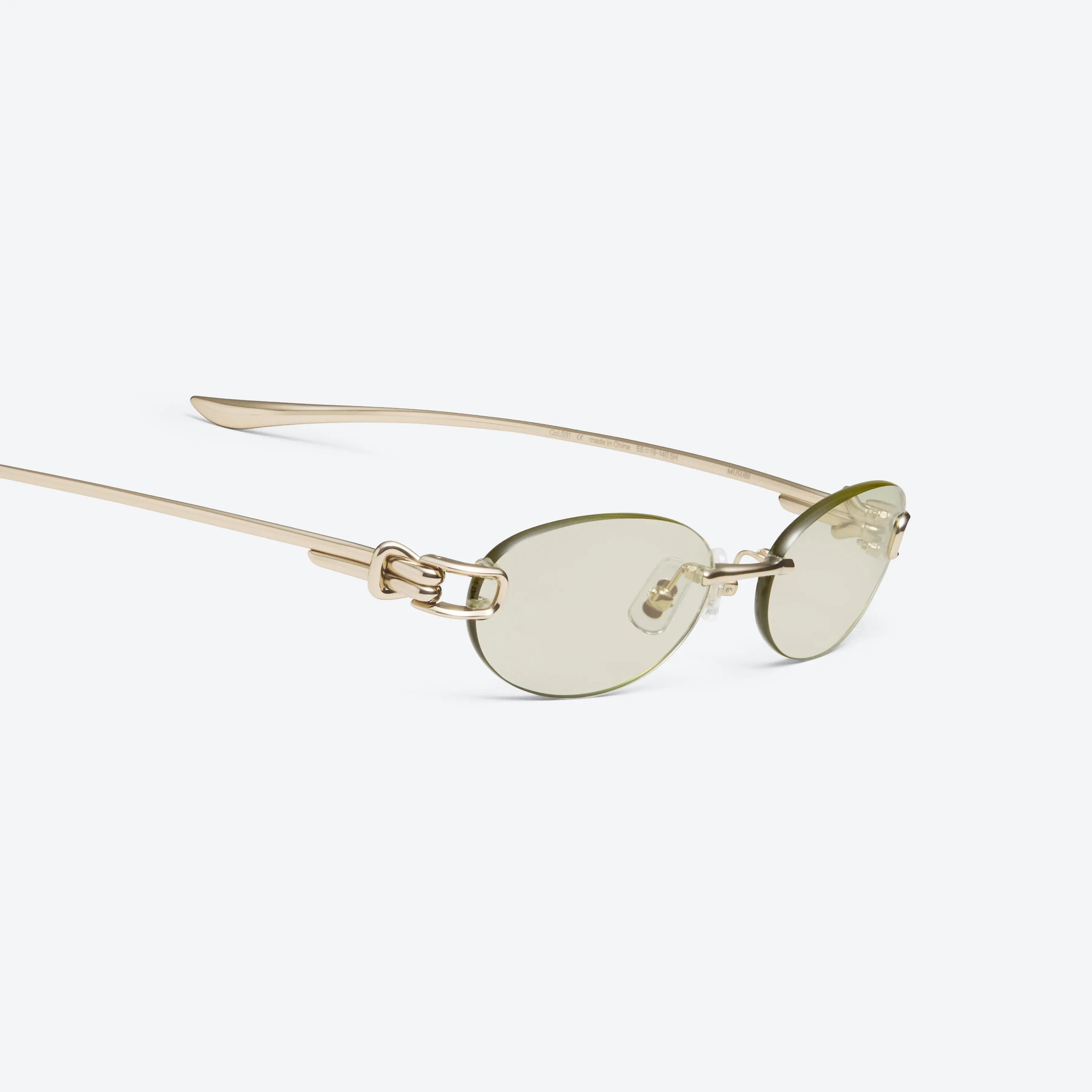 Lunettes de Soleil Femme Ovales Or/Vert - Gentle Monster Musubi 031 by Skyler Eyes