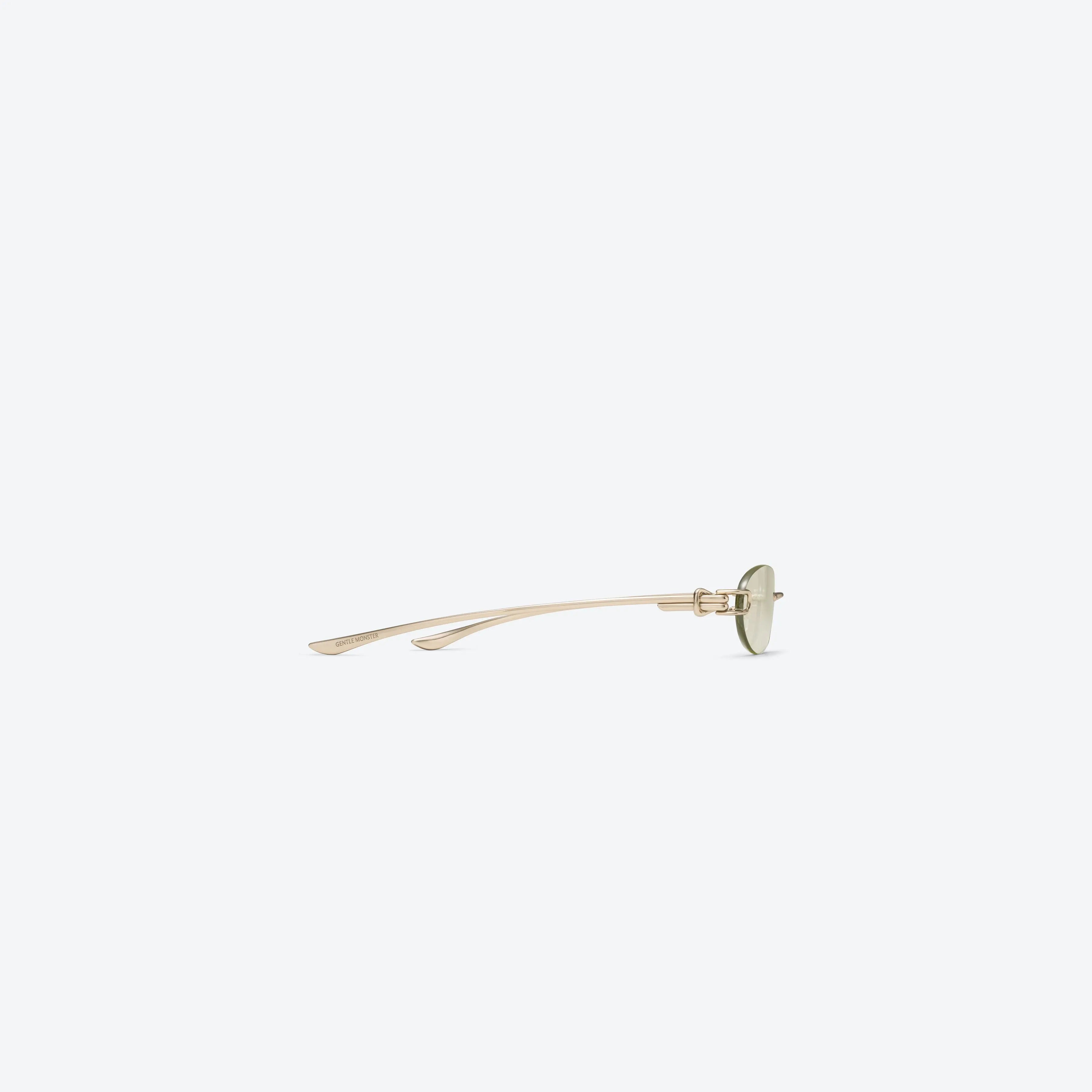 Lunettes de Soleil Femme Ovales Or/Vert - Gentle Monster Musubi 031 by Skyler Eyes