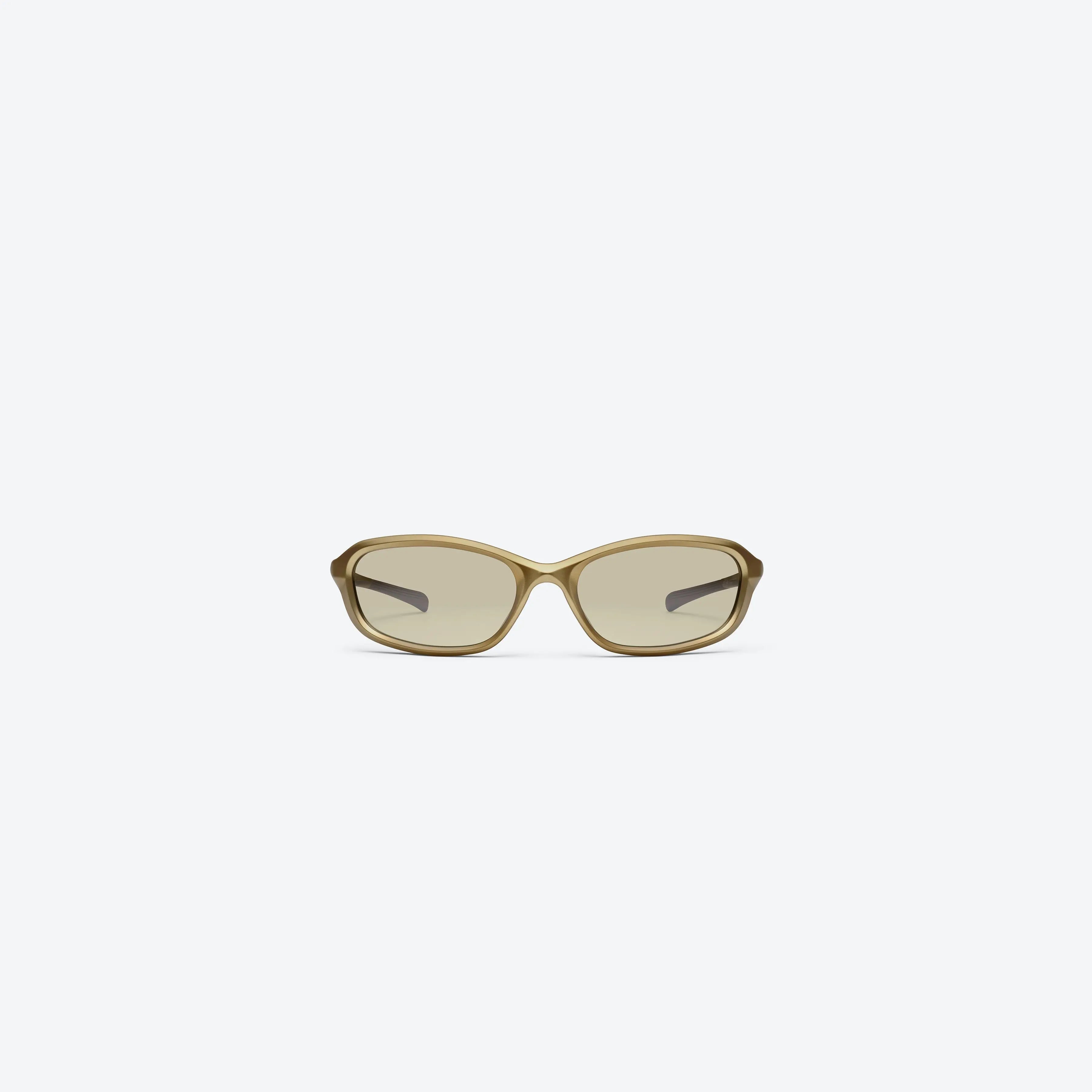 Lunettes de Soleil Homme Wraparound Or/Gris - Gentle Monster Volt MGD2 by Skyler Eyes
