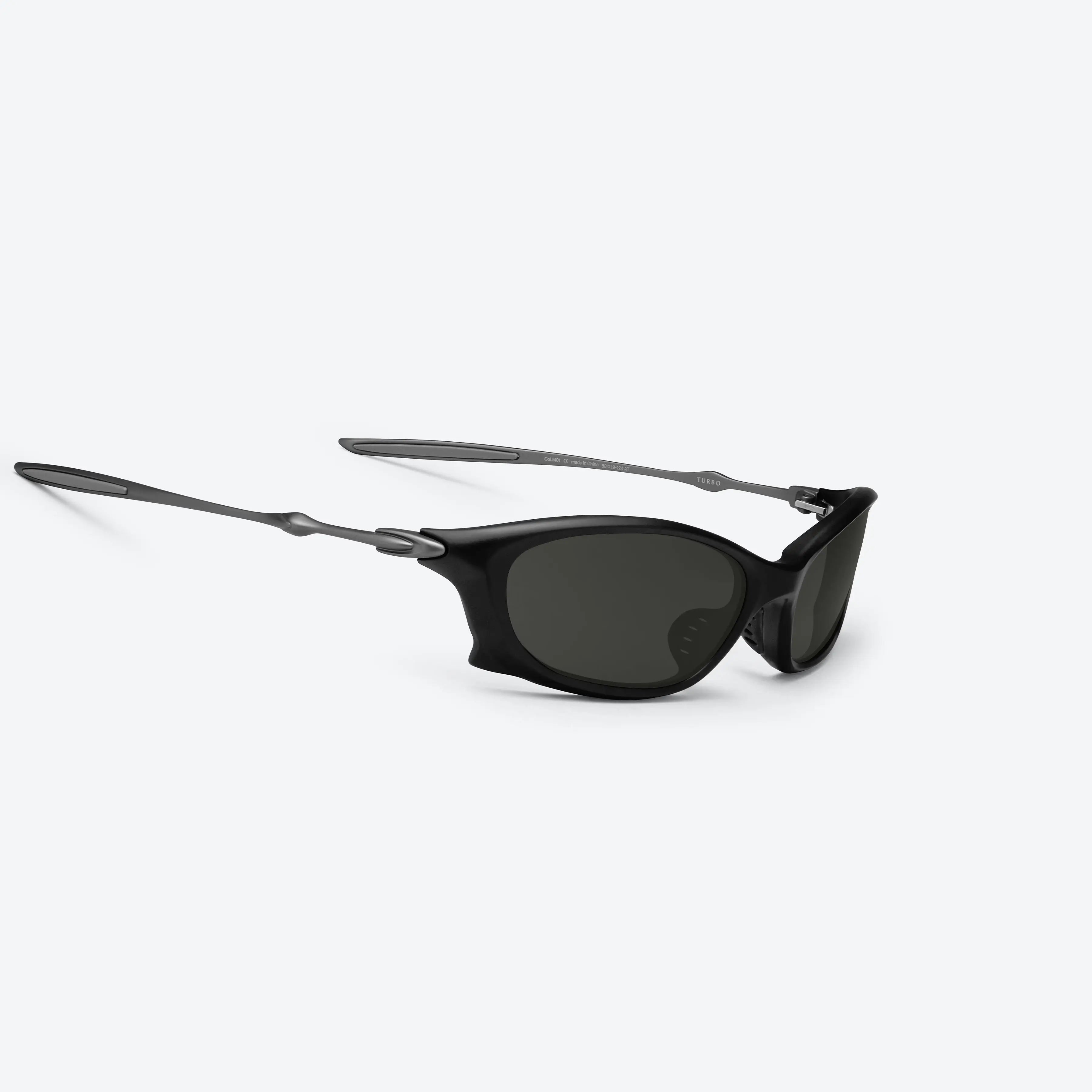 Lunettes de Soleil Homme Wraparound Noir - Gentle Monster Turbo MG21 by Skyler Eyes