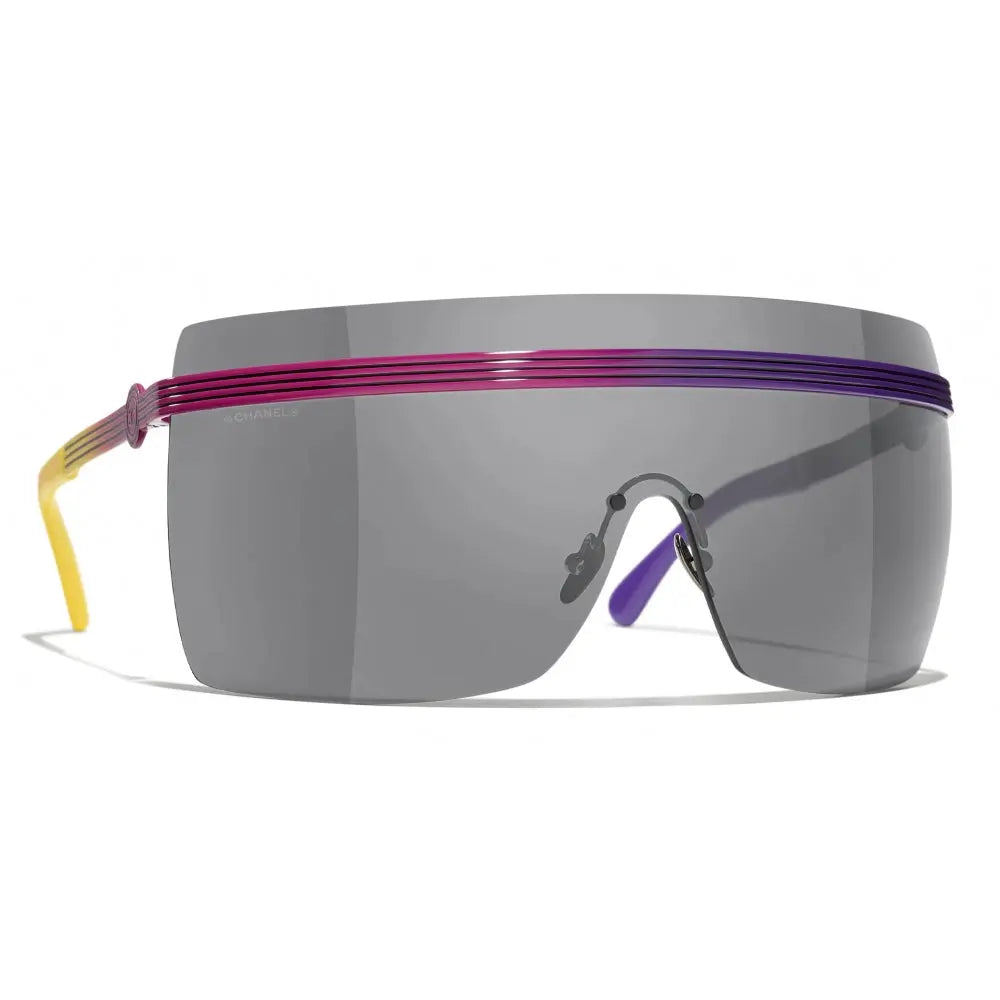 Lunettes de soleil Chanel - Masque - Rose, violet, gris foncé by Skyler Eyes