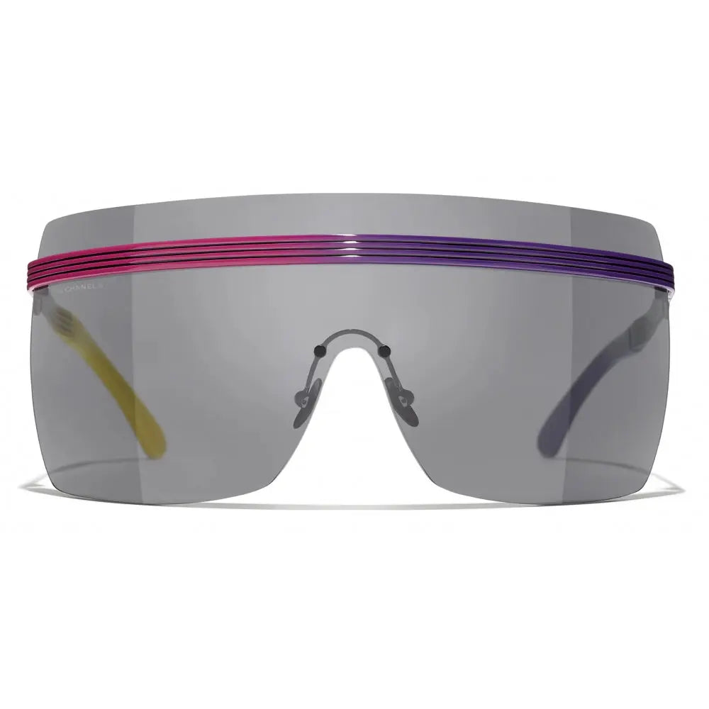 Lunettes de soleil Chanel - Masque - Rose, violet, gris foncé by Skyler Eyes