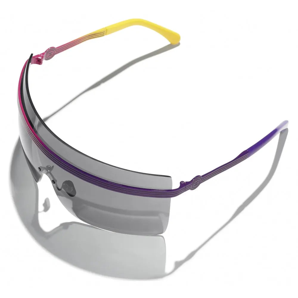 Lunettes de soleil Chanel - Masque - Rose, violet, gris foncé by Skyler Eyes
