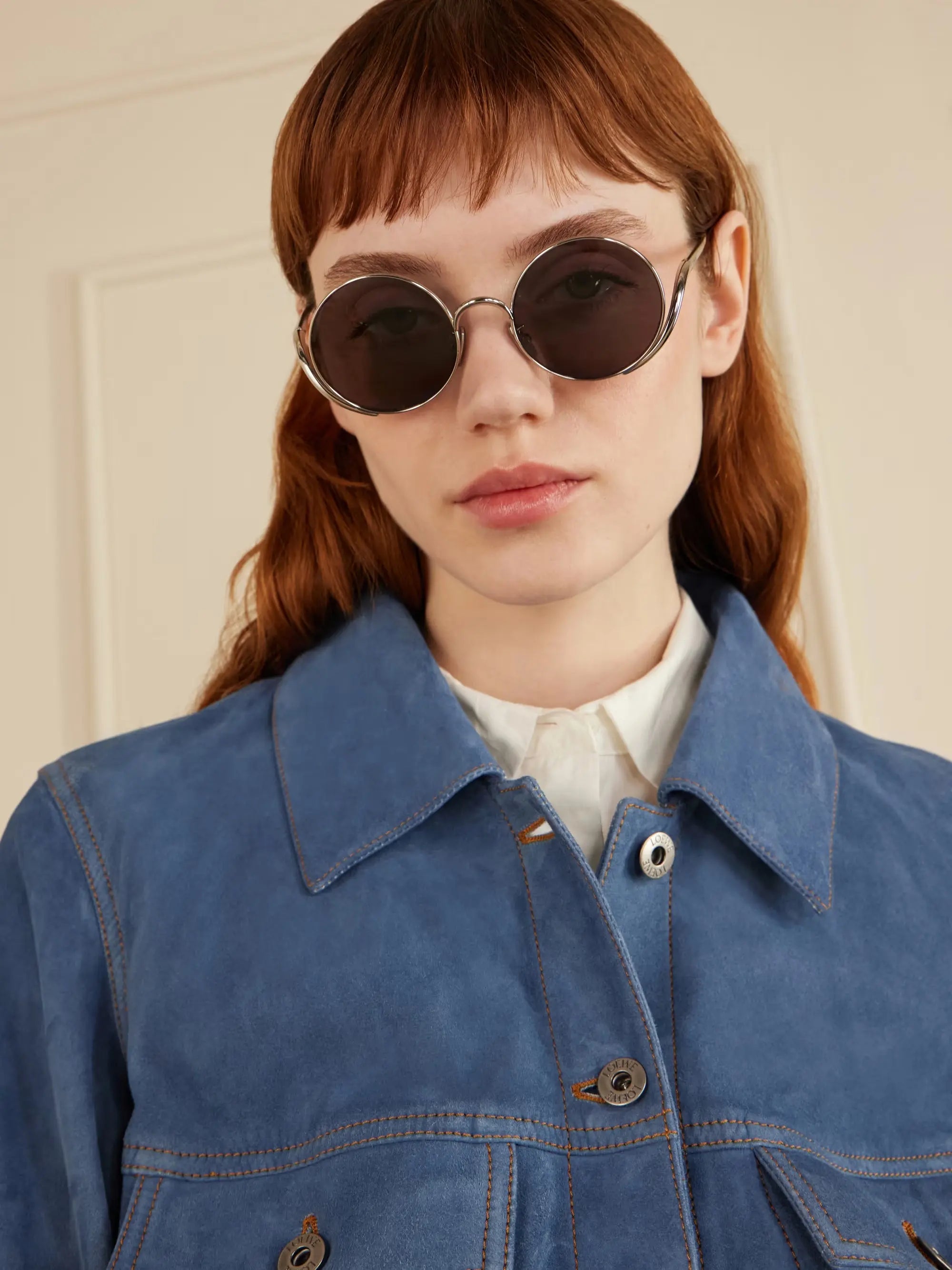 Lunettes De Soleil Loewe Argenté by Skylereyes